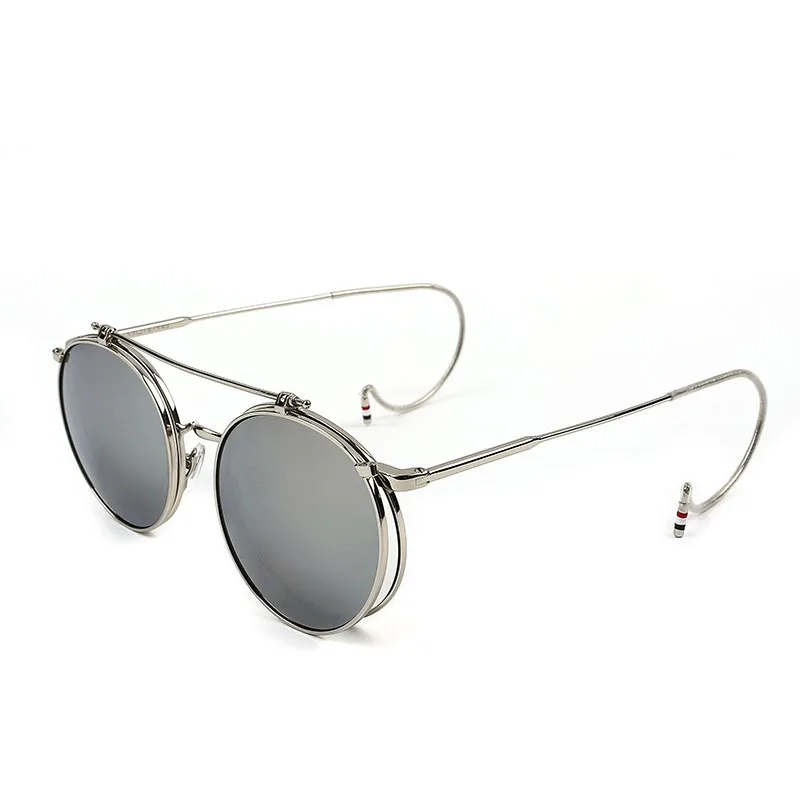 Винтажные стимпанк Солнцезащитные очки мужские круглые дизайнерские паровые