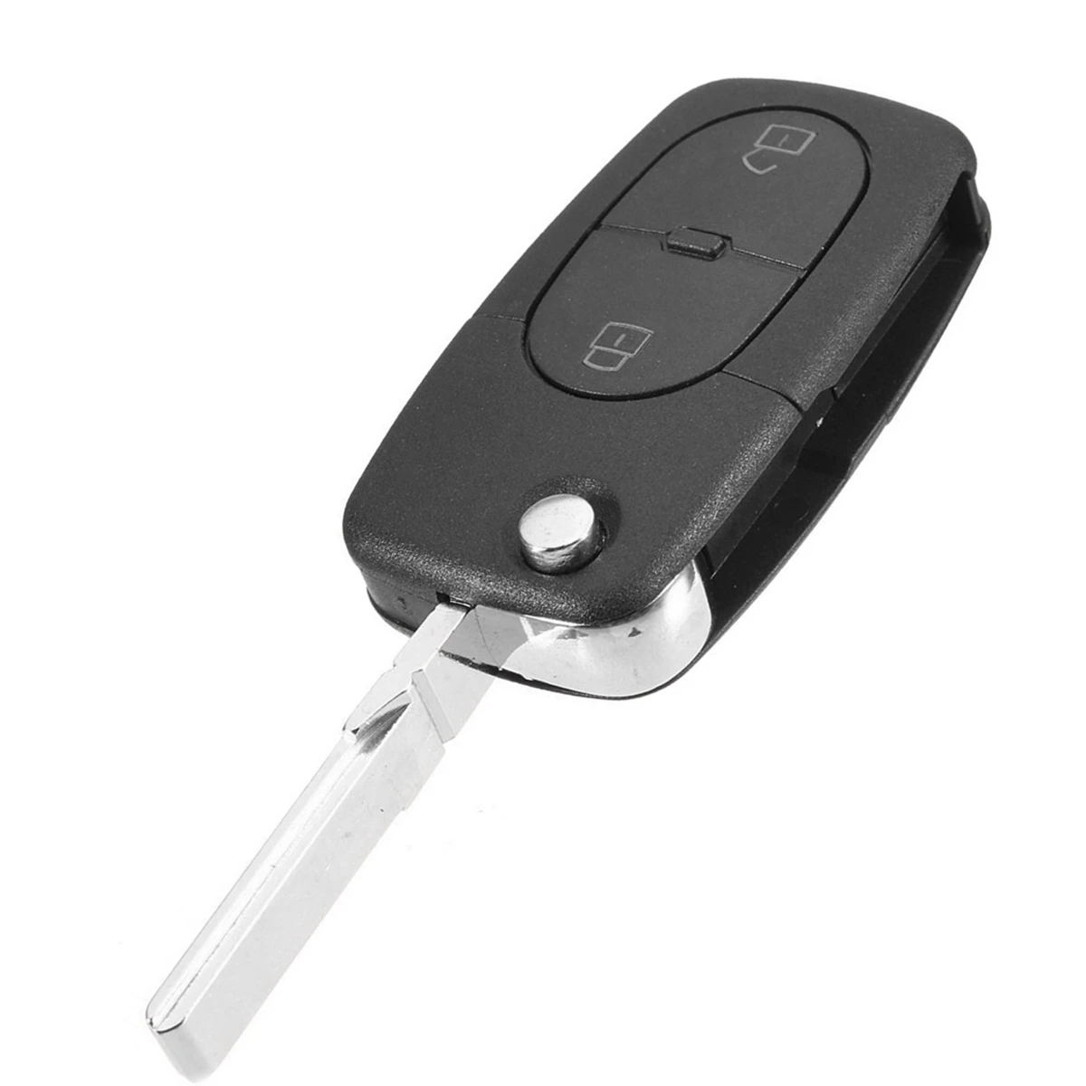 Для Audi A2 A3 A4 A6 A8 TT Q3 2 кнопки с батареями и гвоздями Автомобильная кнопка дистанционного брелока корпус и лезвие CR2032 Fob пустой чехол