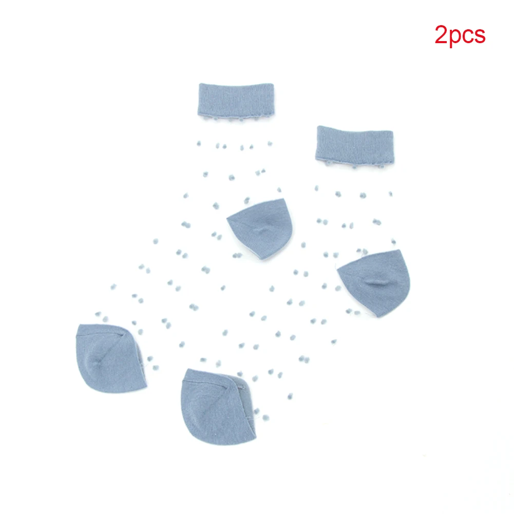 Красивые повседневные короткие женские носки в горошек с высокой плотностью