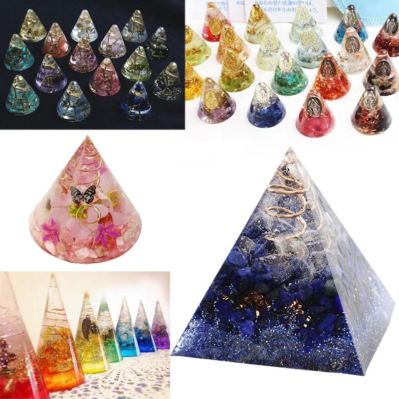 Resin Jewelry Liquid Silicone Mold Big Pyramid Shape DIY Mold Resin Molds Making Finding Accessories