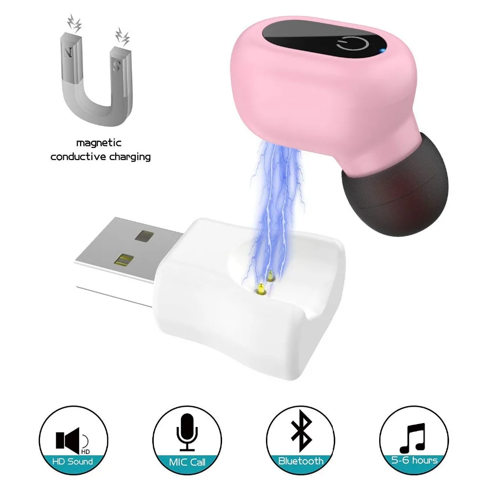 Мини Bluetooth наушники один маленький беспроводной наушник Автомобильная гарнитура
