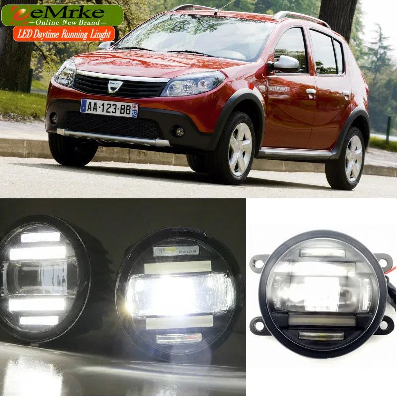 EeMrke автомобильный Стайлинг для Dacia Renault Sandero 2008 2016 2 в 1 светодиодный
