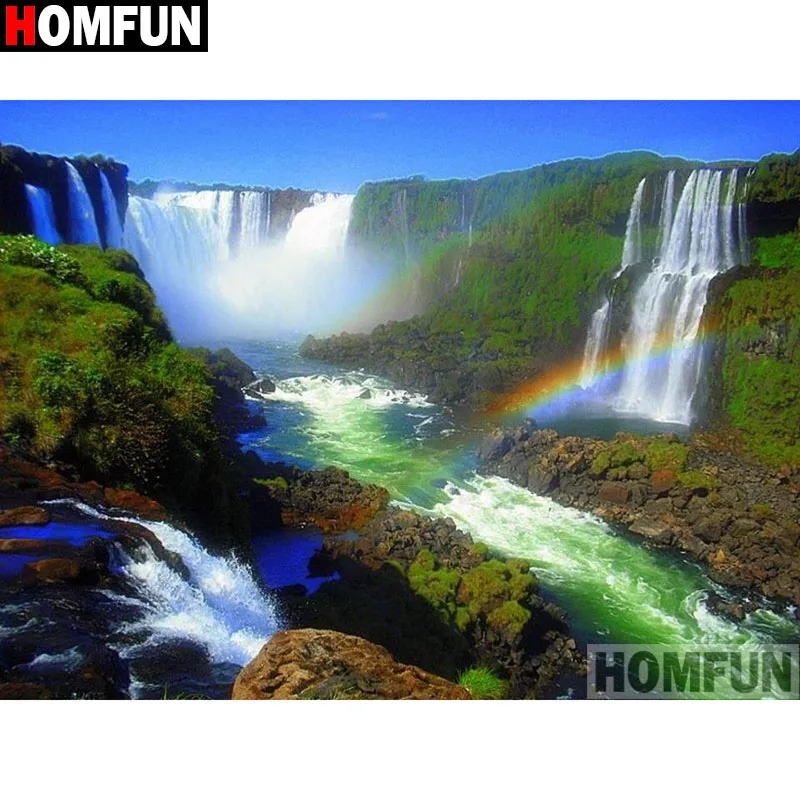 Алмазная живопись HOMFUN природный пейзаж алмазная вышивка сделай сам из