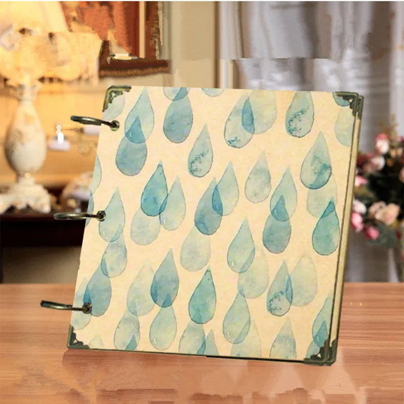 

New Quality 8 Inch Daiy Handmade Photo Album 30 Pages Of Paper Scrapbook Albums For Baby Family Memory Wedding 10 Styles Gift