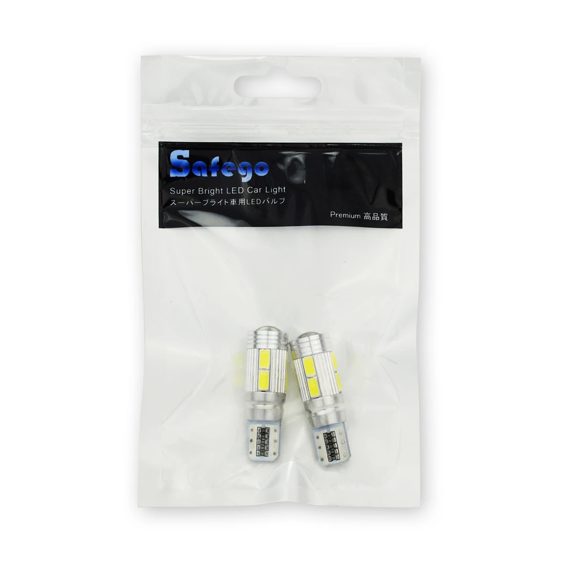 Safego 10x Автомобильные светодиодные лампы T10 W5W Canbus без ошибок 10 smd 5630 194 168 для