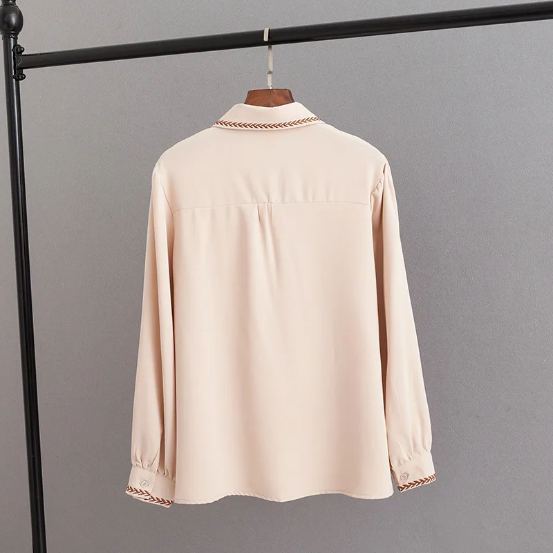 2019 Plus Size Casual Blouses Spring Women Clothing Fashion Loose Long Sleeve Shirts F71-1065 |