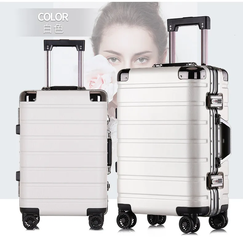 PC высокое качество, чемодан с жестким корпусом, 20 дюймов, 24 дюймов Большой Вместительный чехол для костюма, бизнес-чехол на колесиках, чемодан