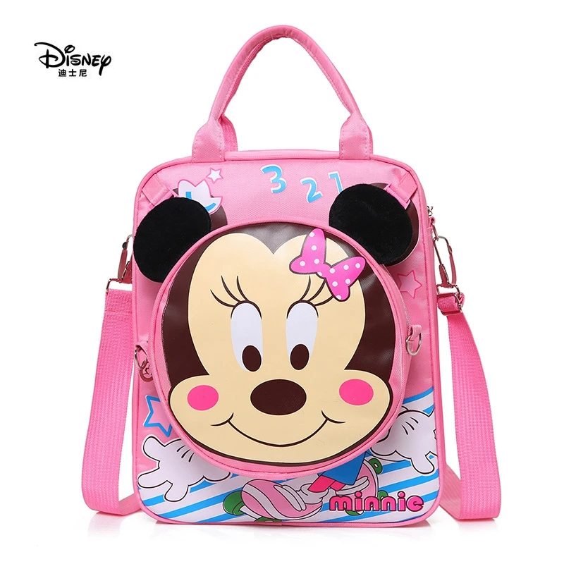 Мультипликационный рюкзак Disney милая двойная сумка с Микки многофункциональная