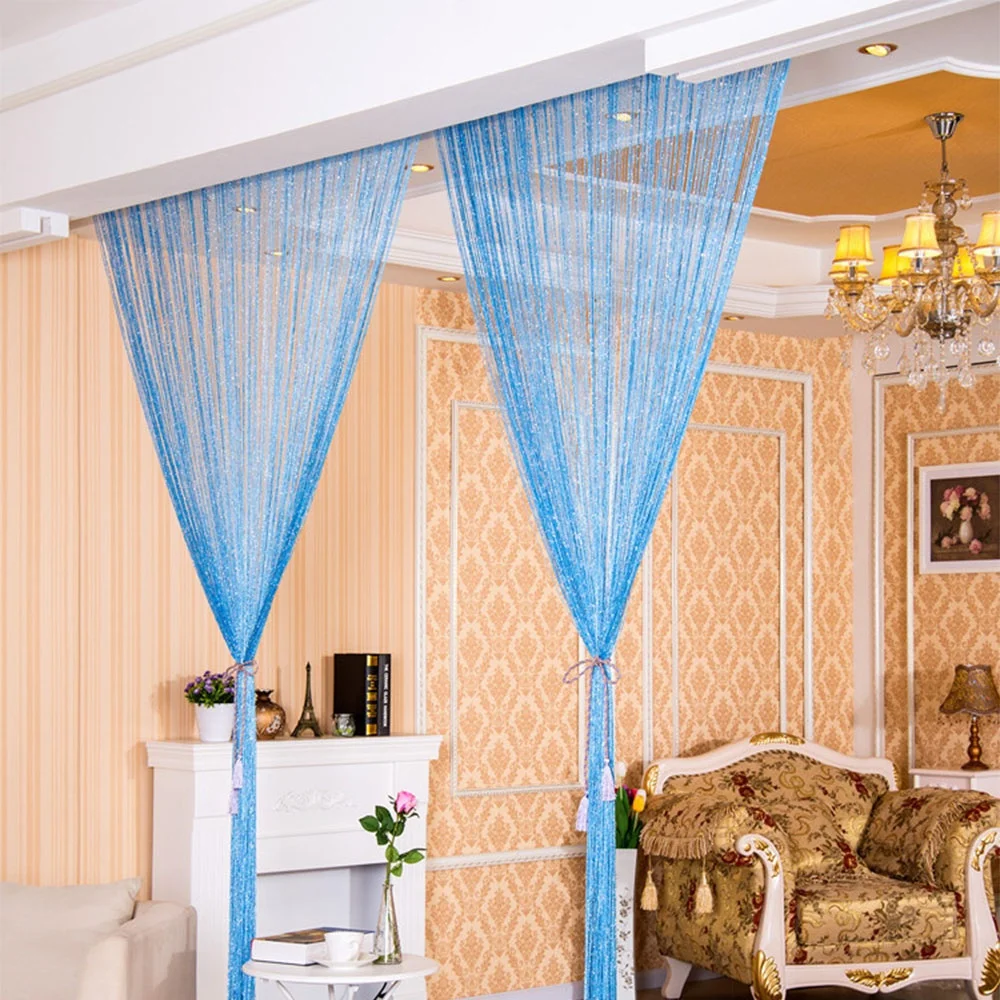 1 шт. веревка штора горячая Распродажа серебряная вспышка нить оконная дверь