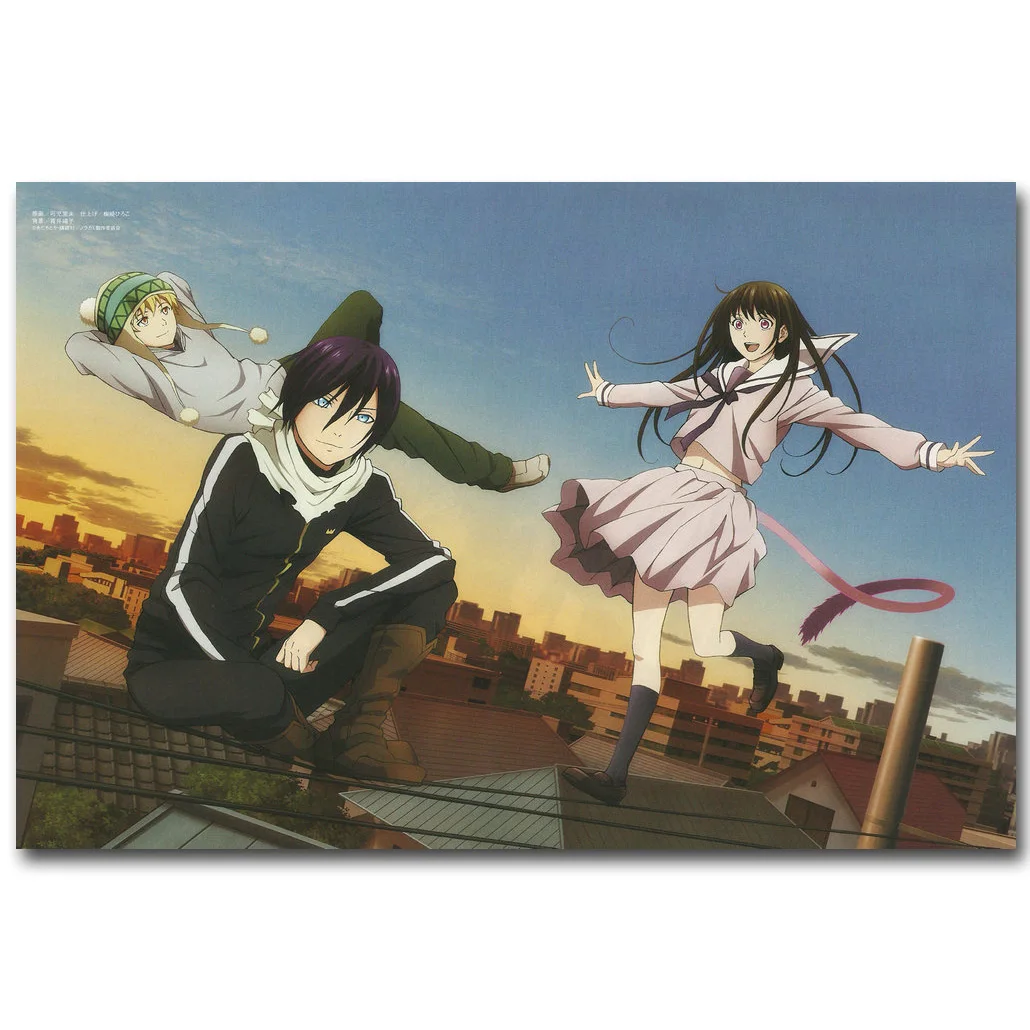 Художественный постер Noragami из шелковой ткани с принтом 13х20 24х36 дюймов Yato Yukine Iki