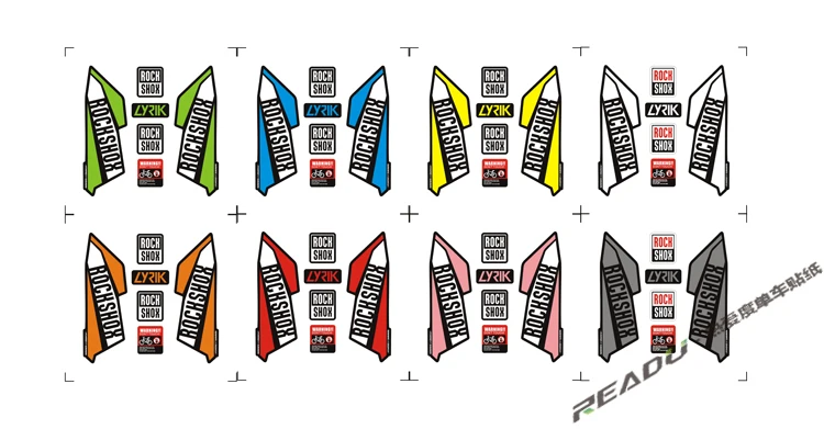 Наклейка для велосипеда Lyrik вилка наклейка горы передняя наклейки амортизатор