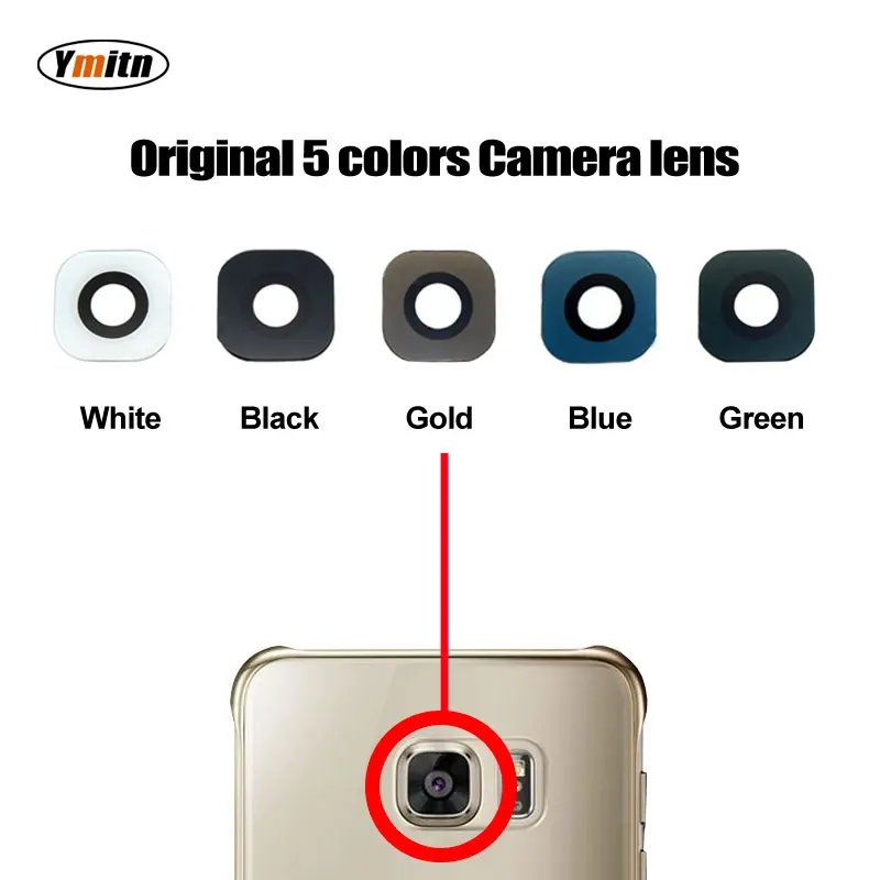 Ymitn New Camera lens Camera cover glass with Adhesive For Samsung Galaxy S6 Edge G925 G925F G9250 / S6 G920 G920F G9200