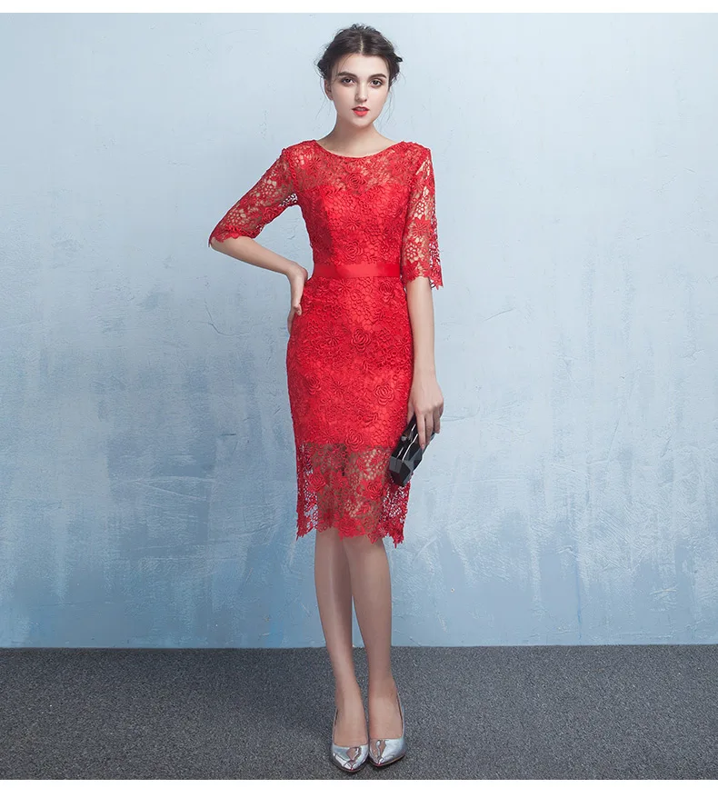 Короткие вечерние платья трапециевидной формы кружевное платье с открытой