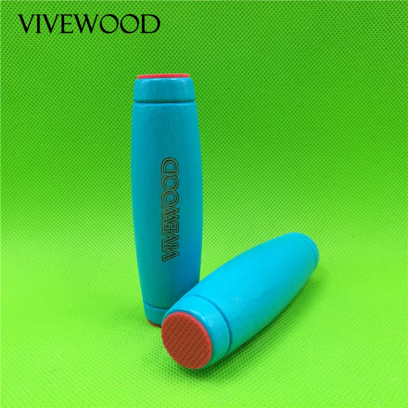 VIVEWOOD Kururin игрушка из бука с нетоксичной силиконовой подушкой MOKURU Toy зеленая и