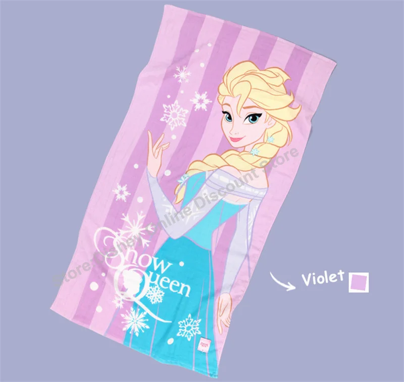 Disney принцессы Эльзы queen Замороженные марли новорожденных и детская ванночка Полотенца хлопок детей пляжное Полотенца для женщин и девочек подарок для ребенка 70x140 см
