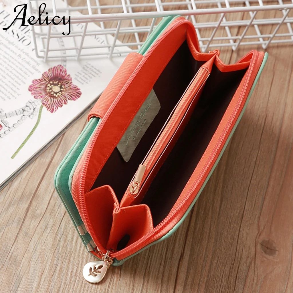 Aelicy женский модный клатч для девушек женские кошельки длинная сумочка на молнии