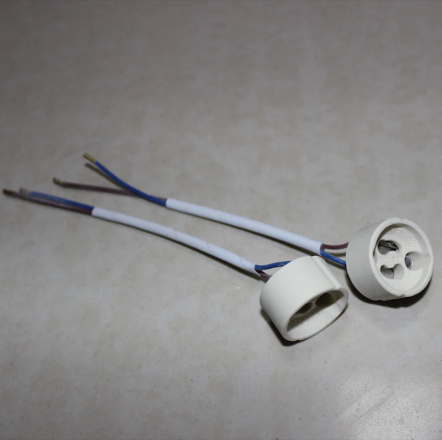 

Pottery and Porcelain GU10 lampholder, Socket LED Strip Connector GU10 lamp base, ceramic GU10 lamp holder for led spot bulb