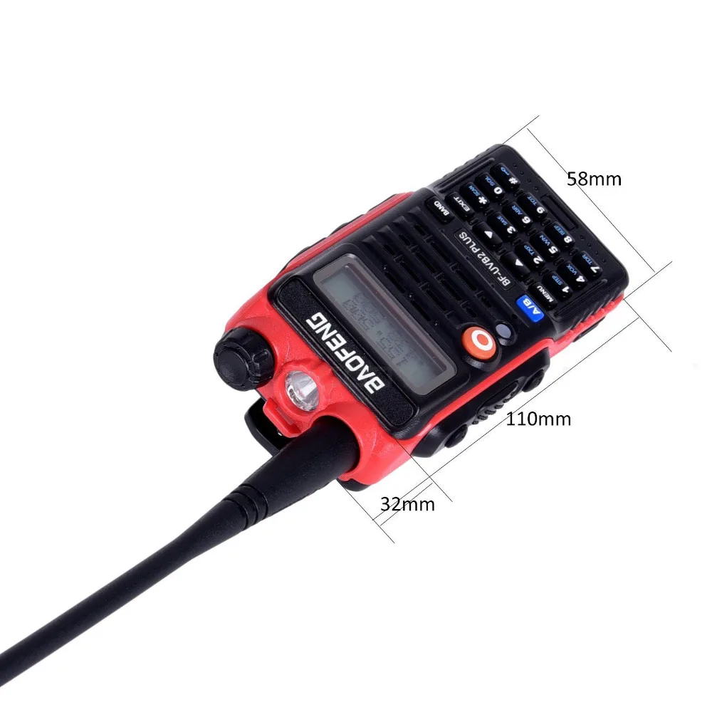 2 шт. светодиодный светильник 4800 мАч батарея Bf-Uvb2 Baofeng Uvb2 Plus для WalkieTalkie Cb радио Мобильный Comunicador Высокая мощность Baofeng 8 Вт b2