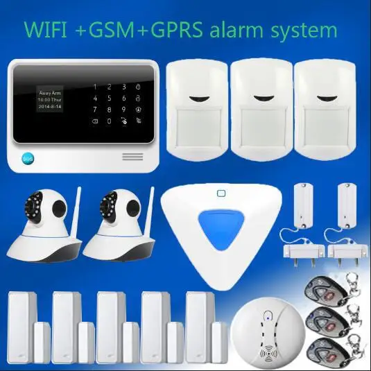 G90B plus Wi Fi gsm охранная сигнализация для дома работает с внутренней вспышкой
