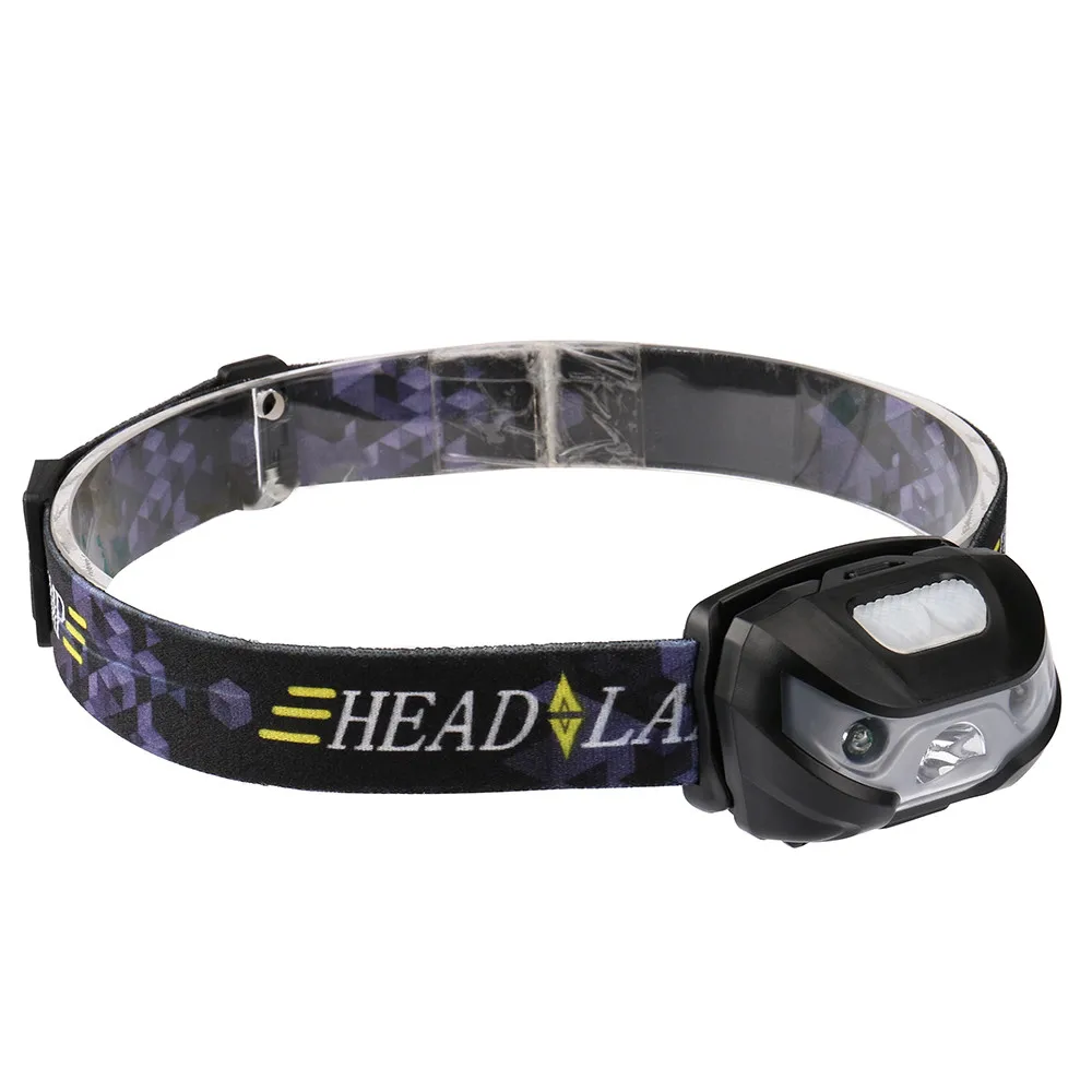 Фонарь налобный светодиодный Аккумуляторный с датчиком движения и зарядкой от USB