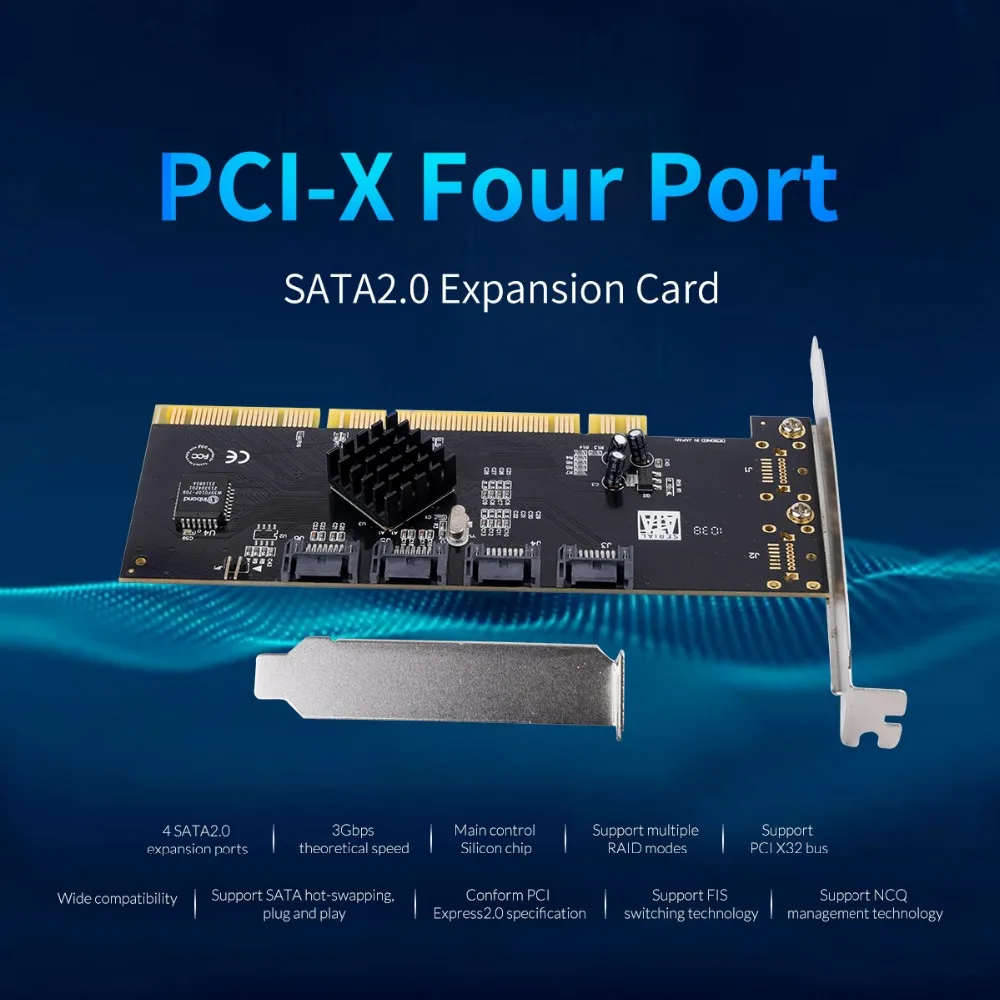 ORICO 4 Порты и разъёмы SATA2.0 PCI E карты расширения X хост Интерфейс до Поддержка RAID 0 1 5 +