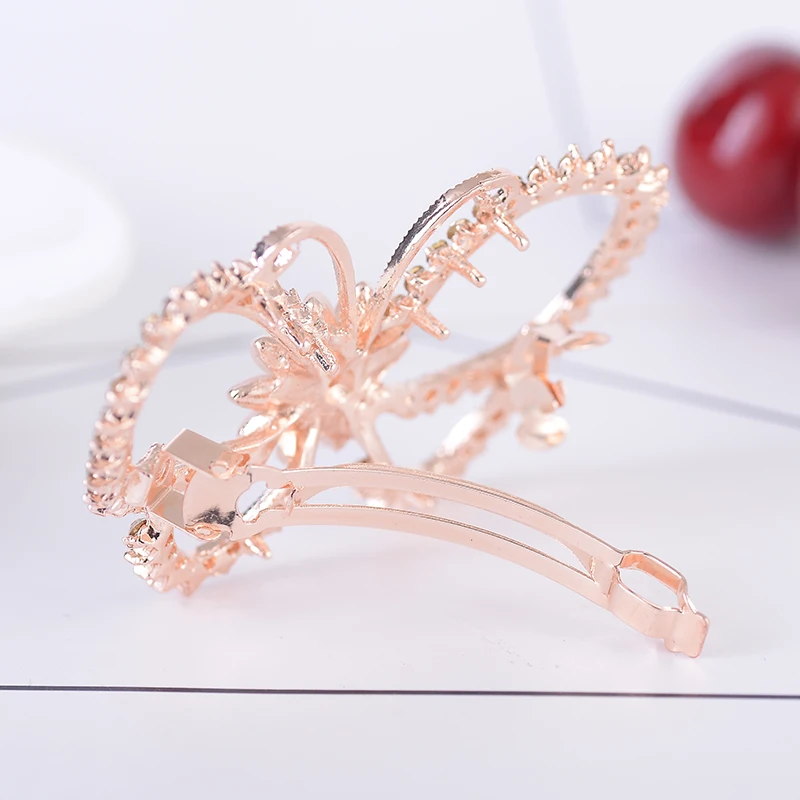 EASYA мерцающая заколка-бабочка с искусственным жемчугом для невесты свадебные