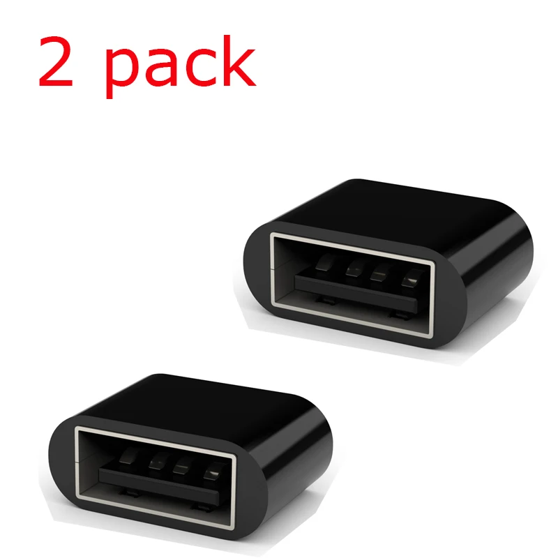 2 pack Портативный кабель Otg Micro Usb адаптер Mini Adaptador Usb к разъемам Micro Usb для Android устройств планшета Кабо Otg адаптер - Цвет: 2 pack