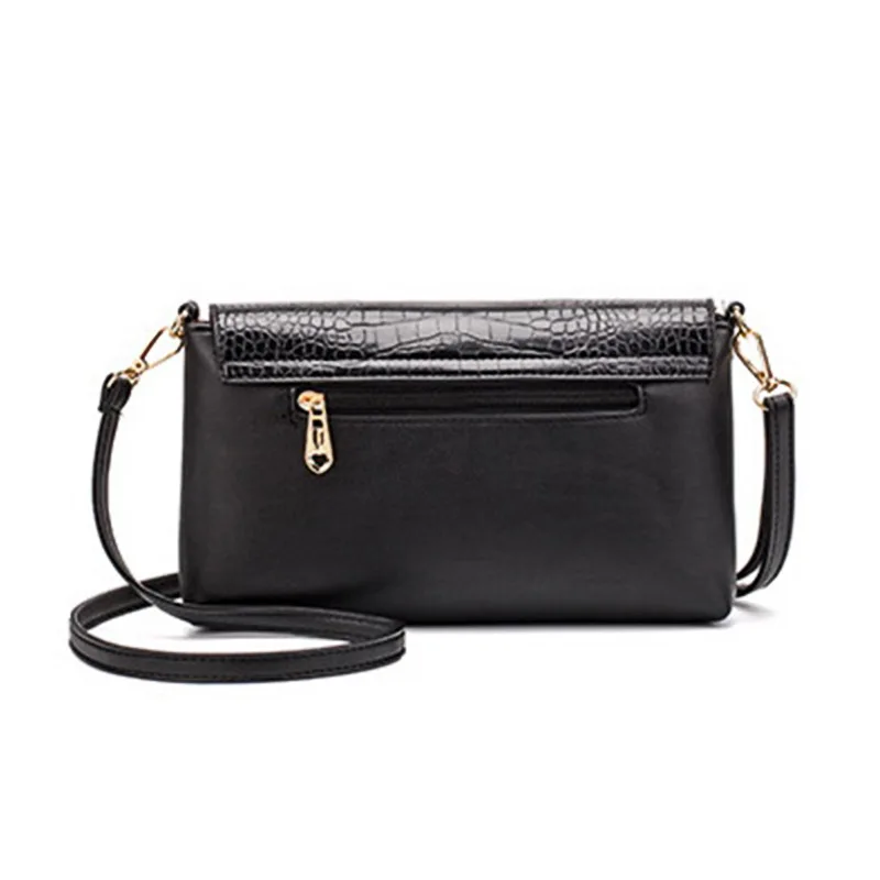FUNMARDI Female Crossbody Bags High Quality PU Leather Women Bag Crocodile Pattern Shoulder Envelope Flap WLHB1843 |