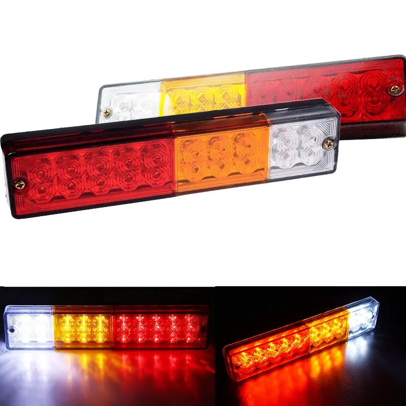 2x 20LED Old 2 шт. водонепроницаемый автомобильный 8 19 20 24 30 46LED задний светильник пара Лодочный Прицеп 12 В/24 В задние части для прицепа грузовика автомобильный светильник - Цвет: 2x 20LED Old
