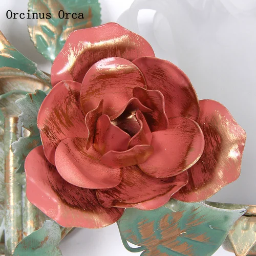 Корейский пасторальный настенный светильник бра украшенный цветами