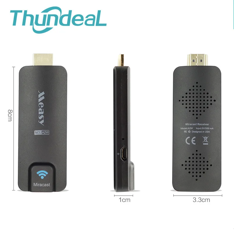 Measy новейший TV Stick A2W Miracast Беспроводной Wi-Fi Дисплей приемник ключа AirPlay EZcast 1080 P HDMI
