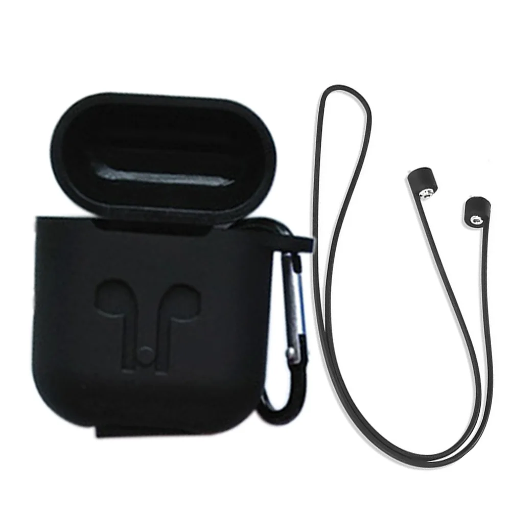 3 в 1 силиконовый чехол для Apple AirPods Bluetooth гарнитуры защитный наушников Коробка Для
