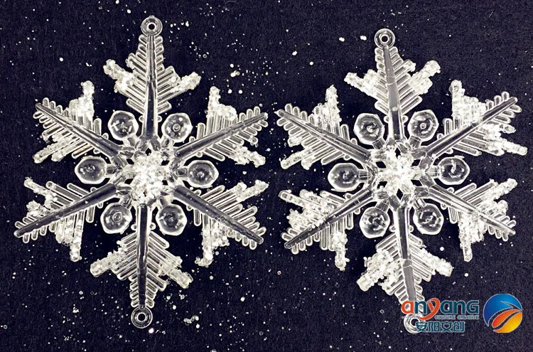 2 шт рождественские украшения на окна 10 см акриловые фрукты Снежинка Алмазный