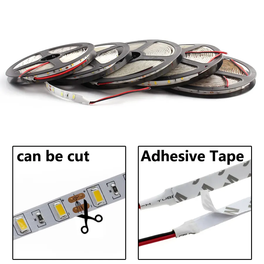 SMD 5730 Светодиодная лента неоновый светильник 12 v гибкий DC 12V водонепроницаемый светодиодный ленточный светодиодный светильник ярче, чем 5050 wihte