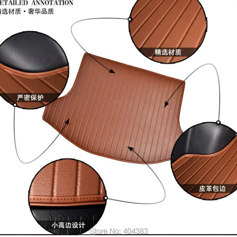 Коврик для багажника автомобиля Volkswagen VW Golf Passat Touran Caddy Superb/T5 GOLF Beetle кожаный 3D ковер
