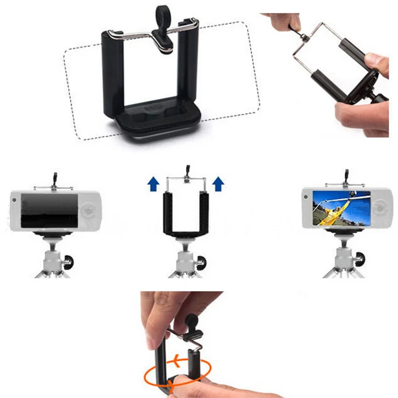 Универсальный черный держатель для телефона подключения штатива Штатив