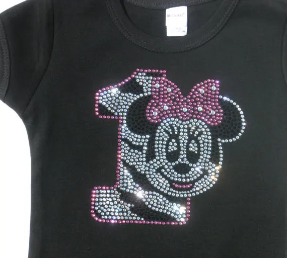 2 шт./лот 1-й кнопочный бант аппликация стразы нашивка с помощью утюга горячей