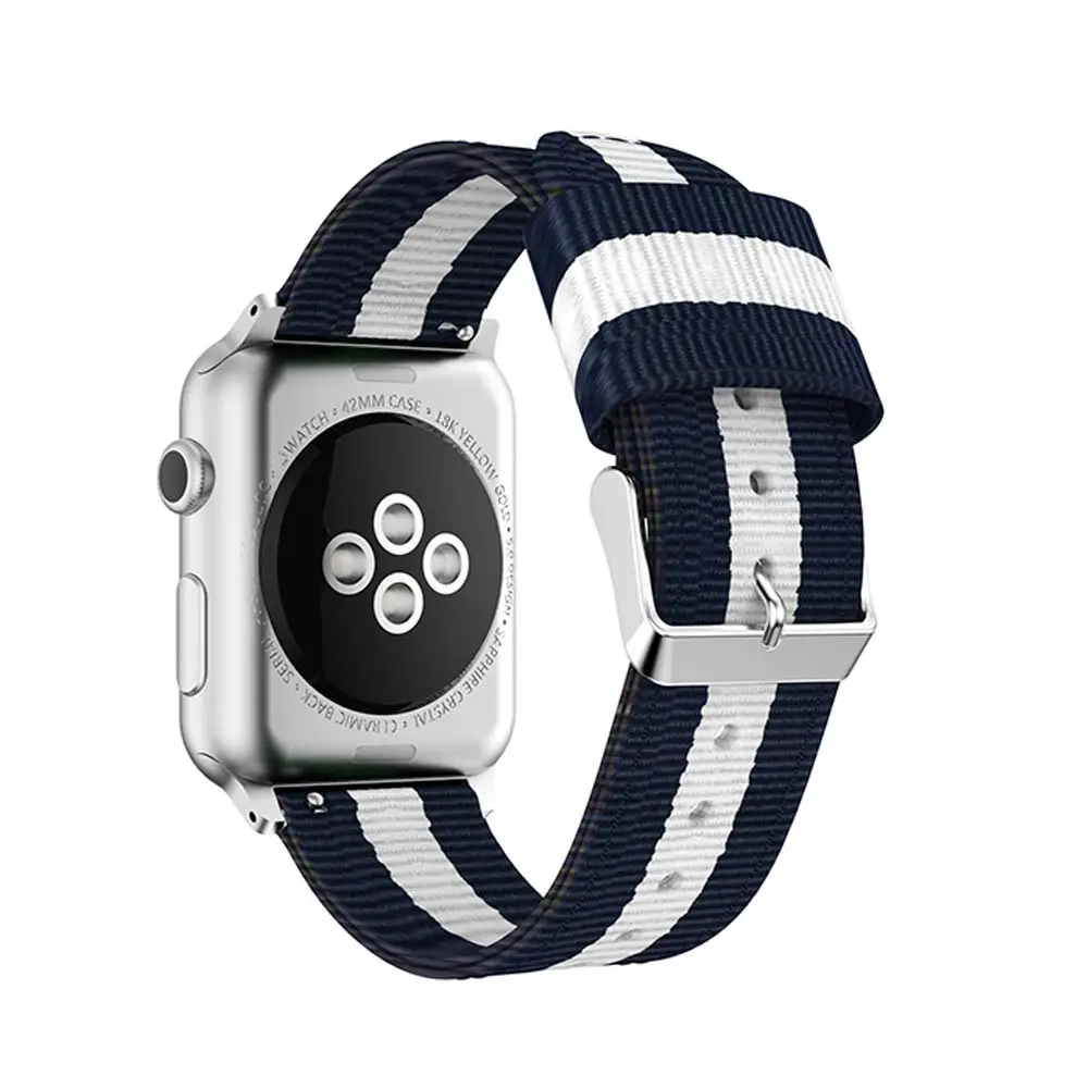 Спортивные тканые нейлон ремешок для Apple Watch серии Группа 1/2/3/4 42 мм 38 мм браслет для я серии группа смотреть 4 40 мм 44 мм аксессуар