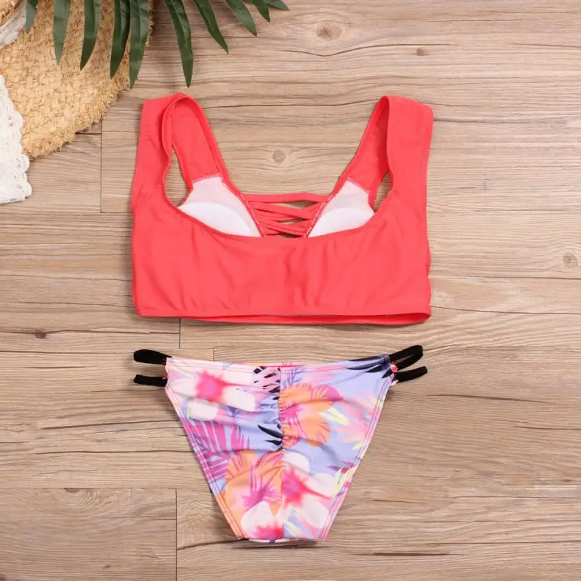 Лидер продаж женское сексуальное Лето бикини новинка 2018 купальники с принтом