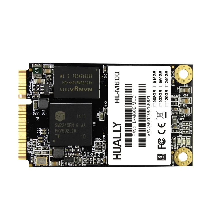 Hually MSATA3 Высокое качество mini pcie SSD 60 ГБ 120 240 твердотельный диск HD Жесткий для