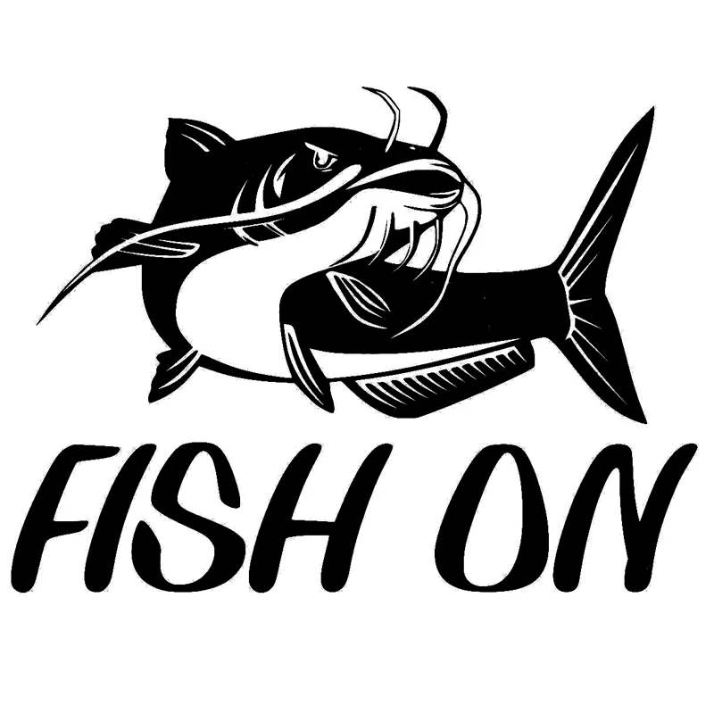 

Fish On Catfish Fashion Animal Decor Stickers Decals Vinyl 6Zf-086