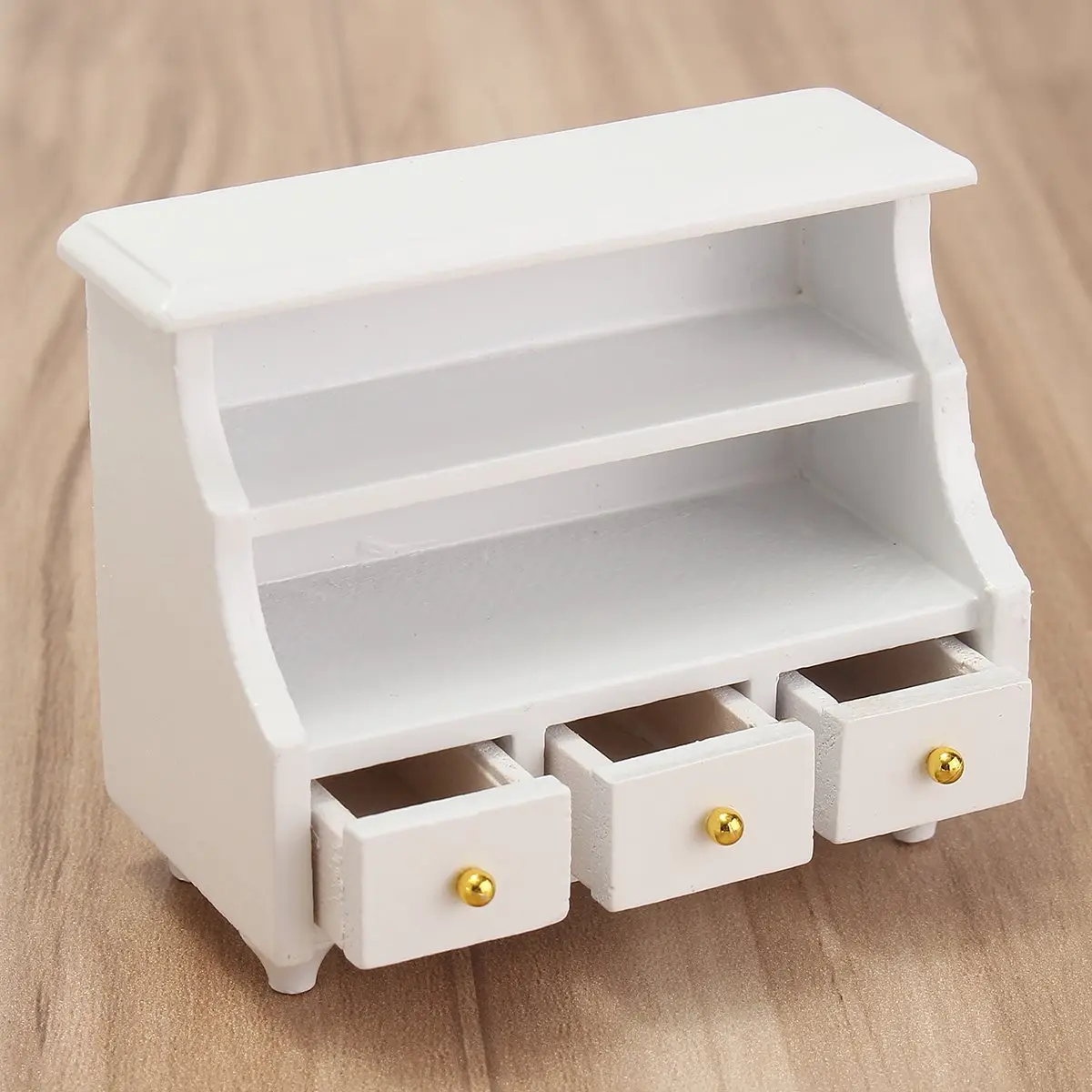 DIY Miniatura смоляная мебель белая ванная комната боковой шкаф набор для 1:12 Кукольный