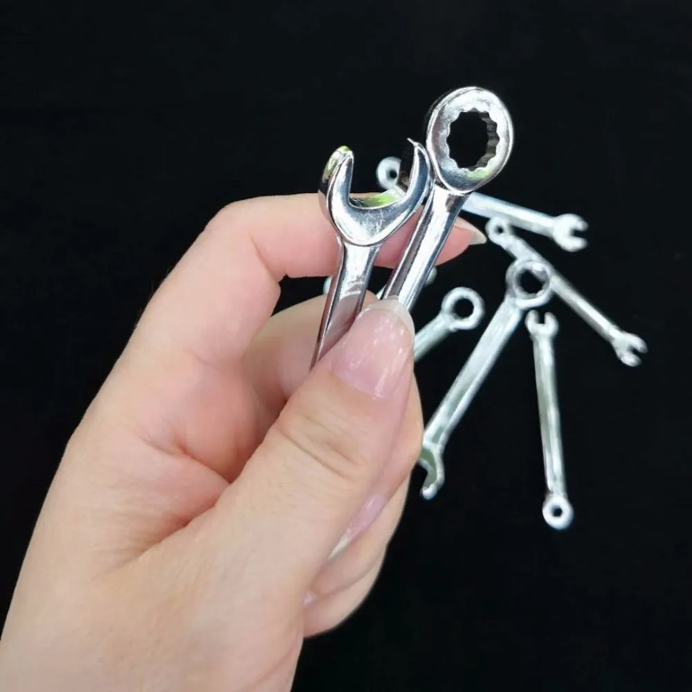

10PCS Mini Wrench Set Open End Wrench Mirror Polished Wrench Spanner Set