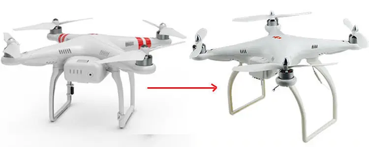 

Free shipping New Tall Landing Skid Gear For DJI Phantom 1& 2 Vision Gimbal Wide & High Extend Parts