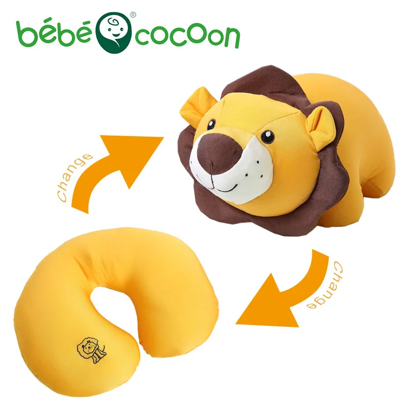 Bebecocoon Convertible U-shaped Neck Cushion Animal Beetle/lion/Airplane Stuffed Plush Toy Decorative Pillows Travel | Игрушки и хобби