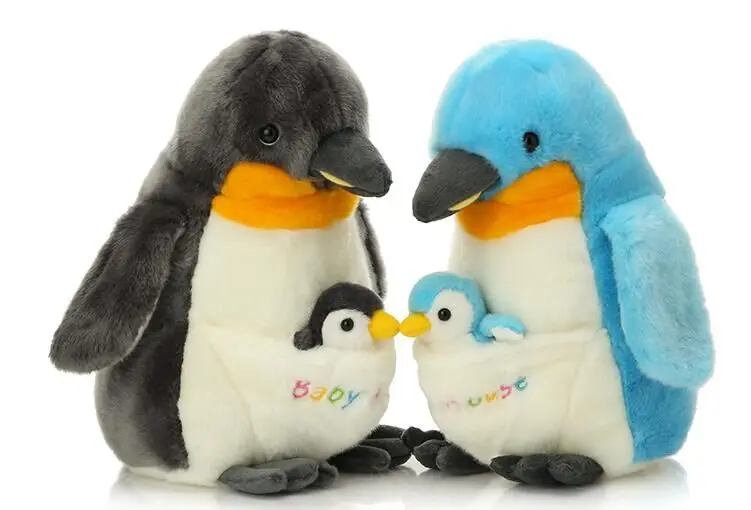 Высококачественные товары плюшевая игрушка с милым пингвином около 30 см малышом