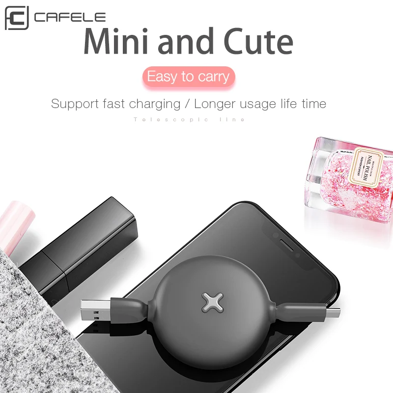 Кабель Cafele USB C для Xiaomi 8 Mi A1 A2 кабель Type Huawei P20 P10 Mate 10 Type-C 100 см | Мобильные телефоны и