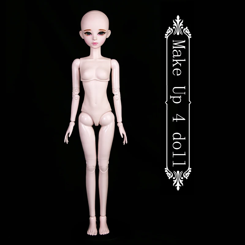 Doll with makeup 4 1/3 BJD кукла 56 см Женская пластиковая шарнирная Подвижная кукла, 20190102 - Цвет: Doll with makeup 4