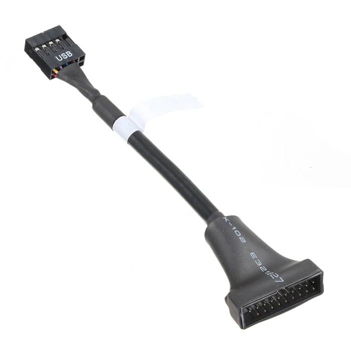 

CYDZ USB 2.0 9Pin Housing male to Motherboard USB 3.0 20pin Header Female cable 10cm