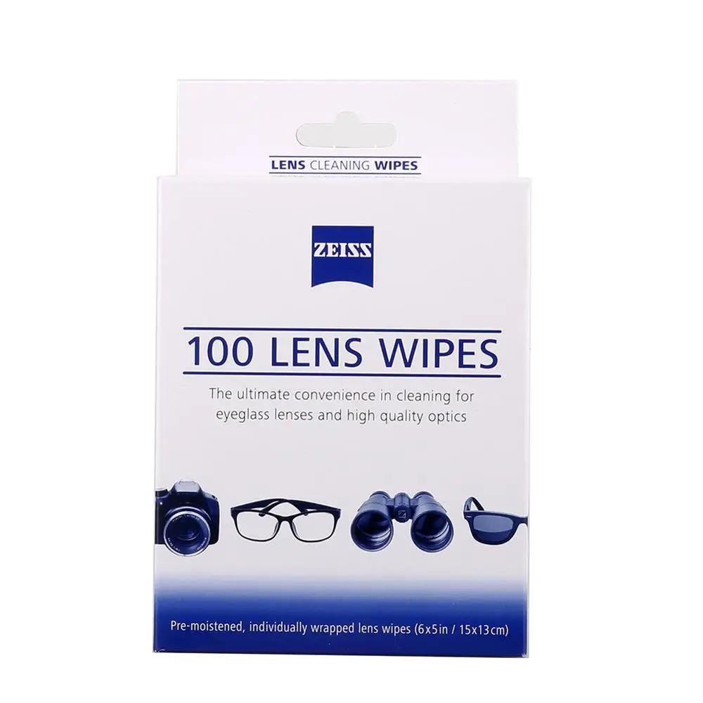 100 отсчетов Zeiss Промышленные Чистящие Салфетки для оптических линз на